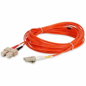 AddOn 9m SC to LC Orange OM1 Duplex OFNR (Riser-Rated) MMF Fiber Patch Cable