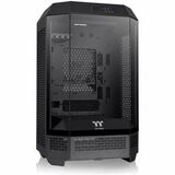Thermaltake The Tower 300 Micro Tower Chassis - Micro Tower - Black - Tempered Glass, SPCC - 3 x Bay - Mini ITX, Micro ATX Motherboard Supported - 8 x Fan(s) Supported - 3 x Internal 3.5" Bay - 4x Slot(s) - 3 x USB(s) - 1 x USB 3.2 (Gen 2) Type C, 2 x USB 3.0 - 1 x Audio In - 1 x Audio Out - Fan Cooler