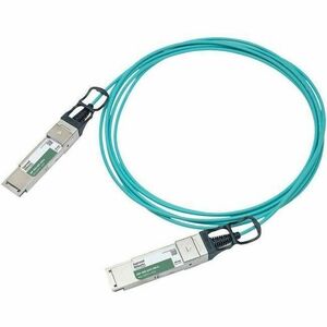 Approved Networks 100G QSFP28 Active Optical Cable (AOC) - 6.56 ft Fiber Optic Network Cable for Network Device - First End: 1 x QSFP28 Network - Second End: 1 x QSFP28 Network - 130.1 Gbit/s - LSZH - Aqua
