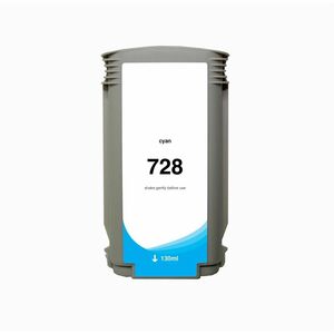 WF Non-OEM New Cyan Wide Format Ink Cartridge for HP 728 (F9J67A)