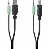 Belkin TAA USB/AUD SKVM CBL, USB A/B, 3.5mm AUDIO, 6'
