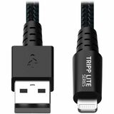 Eaton Tripp Lite Series Heavy-Duty USB-A to Lightning Sync/Charge Cable, UHMWPE and Aramid Fibers, MFi Certified - 1 ft. (0.31 m)