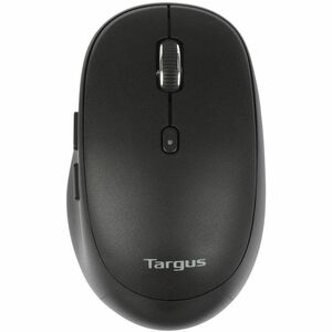 Targus Midsize Comfort Multi-Device Antimicrobial Wireless Mouse - Mid Size Mouse - Optical - Wireless - Bluetooth/Radio Frequency - 2.40 GHz - Black - 2400 dpi - Scroll Wheel - 3 Button(s) - Right-handed - 1 x AA Battery Supported - 1
