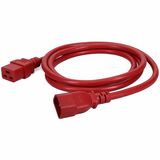 AddOn 8ft C14 Male to C19 Female 14AWG 100-250V at 15A Red Power Cable