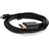 AddOn 6ft Mini-DisplayPort 1.1 Male to DisplayPort 1.2 Male Black Cable For Resolution Up to 3840x2160 (4K UHD)