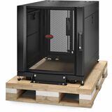 APC NetShelter SX, Server Rack Enclosure, 12U, Shock Packaging, Black, 658H x 600W x 900D mm [TAA]