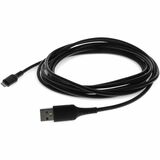 AddOn 1m (3.3ft) USB A 2.0 Male to Lightning Male Sync and Charge Black Cable