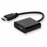 AddOn 5-Pack of HDMI 1.3 Male to VGA Female Black Adapters Which Includes 3.5mm Audio and Micro USB Ports For Resolution Up to 1920x1200 (WUXGA)