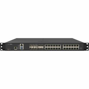 SonicWall NSa 3800 Network Security/Firewall Appliance - Centralized Management - 24 Port - 1000Base-T, 10GBase-X - 10 Gigabit Ethernet - 12 Gbit/s Firewall Throughput - TLS, TLS 1.3, SSL, DES, 3DES, AES (128-bit), AES (192-bit), AES (256-bit), MD5, SHA-1 - 1000 VPN - 24 x RJ-45 - 10 Total Expansion Slots - 50 Hz, 60 Hz - 1U - Rack-mountable