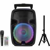 IQ Sound IQ-5715DJBT Portable Bluetooth Speaker System - 40 W RMS - Black
