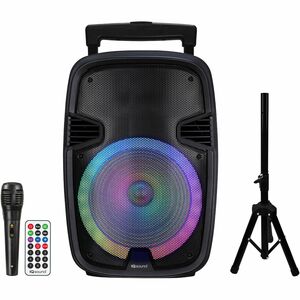 IQ Sound IQ-5715DJBT Portable Bluetooth Speaker System - 40 W RMS - Black