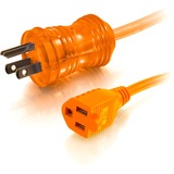 C2G 50ft Hospital Grade Power Extension Cord - 16AWG - NEMA 5-15P to NEMA 5-15R - Orange