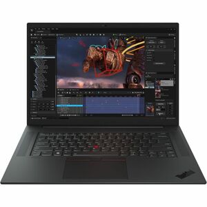Lenovo ThinkPad P1 Gen 6 21FV001YUS 16" Mobile Workstation - WQXGA - Intel Core i7 13th Gen i7-13800H - vPro Technology - 32 GB - 1 TB SSD - English Keyboard - Black Paint - Intel Chip - 2560 x 1600 - Windows 11 Pro - NVIDIA RTX 2000 Ada with 8 GB - In-plane Switching (IPS) Technology - Front Camera/Webcam - IEEE 802.11ax Wireless LAN Standard