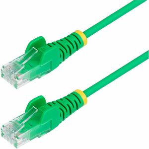 StarTech.com 3ft Green Slim CAT6 Ethernet Cable, Slim Snagless RJ45, UTP, LSZH, 28AWG Bare Copper, Slim Network Patch Cord, Fluke Tested