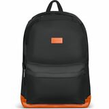 Champs Vintage Carrying Case (Backpack) for 11" to 15.6" Water Bottle, Notebook, Tablet, Glasses, Earphone, Travel - Black