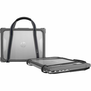 MAXCases Extreme Shell-FL3 Chromebook Case - For HP Chromebook - Gray - Drop Resistant, Dirt Resistant, Oil Resistant, Scratch Resistant, Tear Resistant, Impact Resistant, Damage Resistant - Polycarbonate (PC), Thermoplastic Polyurethane (TPU) - 11.6" Maximum Screen Size Supported