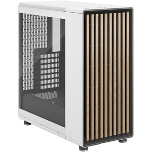 Fractal Design North Computer Case - Mid-tower - Chalk White - Tempered Glass, Steel - 5 x Bay - ATX, Micro ATX, Mini ITX Motherboard Supported - 8 x Fan(s) Supported - 2 x Internal 2.5" Bay - 3 x Internal 2.5"/3.5" Bay(s) - 7x Slot(s) - 3 x USB(s) - 1 x Audio In - 1 x Audio Out - Fan Cooler