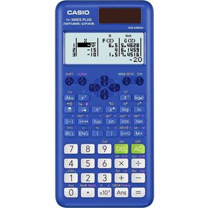 Casio fx-300ES PLUS 2nd Edition Standard Scientific Calculator - 249 Functions - Slide-on Hard Case, Textbook Display, Solar - 4 Line(s) - 16 Digits - Solar Powered - 0.5" Height x 3.1" Width x 6.4" Depth - Blue