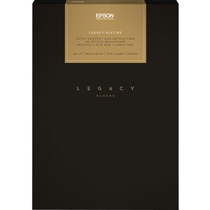 Epson Legacy Inkjet Paper - 93 Brightness - 17" x 22" - 314 g/m&#178; Grammage - Smooth Matte - White - 25 Sheet