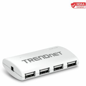 TRENDnet 7-Port USB 2.0 Hub, TU2-700, 7 x USB 2.0 Ports, Backwards Compatible with USB 1.1, Compatible with Windows and macOS, NDAA Compliant