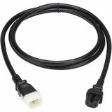 Eaton Tripp Lite Series PDU Power Cord, C15 to P-Lock C14 - Heavy-Duty, 15A, 250V, 14 AWG, 6 ft. (1.8 m), Black