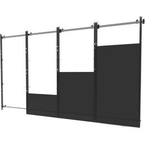 Peerless-AV&reg; SEAMLESS Kitted Series Flat dvLED Mounting System for Samsung IER, IFR & IEA Series Direct View LED Displays - Height Adjustable - 246 lb Load Capacity - 1 Unit - Aluminum