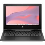 HP Fortis Flip G1i 11" Touchscreen Convertible 2 in 1 Chromebook - HD - Intel N-Series N150 - 8 GB - 128 GB Flash Memory - English Keyboard - Jet Black - Smart Buy
