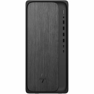 HP OmniDesk M02-0000a M02-0340 Desktop Computer - AMD Ryzen 7 8700G - 16 GB - 512 GB SSD - Tower - Gray Wood, Jack Black
