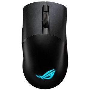 Asus ROG Keris Wireless AimPoint Gaming Mouse - Opto-mechanical - Cable/Wireless - Bluetooth/Radio Frequency - 2.40 GHz - Rechargeable - Black - USB 2.0 Type A - 36000 dpi - 5 Programmable Button(s) - Right-handed - 1