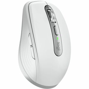 Logitech MX Anywhere 3S for Business - Wireless Mouse - Darkfield - Wireless - Bluetooth - Rechargeable - Pale Gray - USB Type C - 8000 dpi - Scroll Wheel - 6 Button(s)