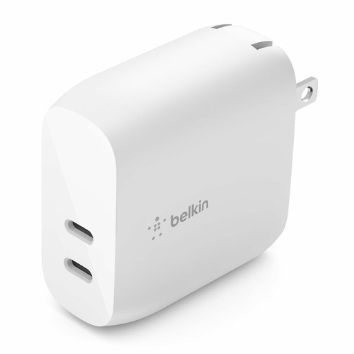 Belkin BoostCharge Dual USB-C Power Delivery Wall Charger 40W - Power Adapter