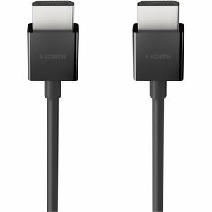 Belkin HDMI Audio/Video Cable - 6.56 ft HDMI A/V Cable for Xbox Series X, PlayStation 5, TV, Gaming Console, Audio/Video Device, MacBook, Notebook, Media Player, DVD Player, Cable Box, Apple TV - First End: 1 x HDMI 2.1 Type A Digital Audio/Video - Male - Second End: 1 x HDMI 2.1 Type A Digital Audio/Video - Male - Supports up to 7680 x 4320 - Black - 1 Piece