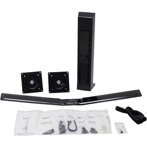 Ergotron Desk Mount for LCD Display - Black - 2 Display(s) Supported - 24" Screen Support - 28 lb Load Capacity - 75 x 75, 100 x 100
