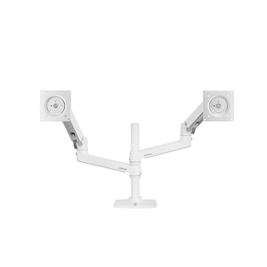 Ergotron Mounting Arm for Monitor - White - 2 Display(s) Supported - 24" Screen Support - 40 lb Load Capacity - 100 x 100, 75 x 75