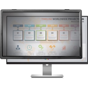 Rocstor PrivacyView™ Premium Framed Privacy Filter for 21.5 & 22" Widescreen Monitor - For 21.5" & 22" Widescreen Monitor / Display - Landscape 16:9 Aspect Ratio - Framed - Black - For 22" Widescreen LCD - For 22" Widescreen LCD, 21.5" Monitor - 16:9 - Scratch Resistant, Damage Resistant, Fingerprint Resistant - Anti-glare