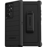 OtterBox Defender Series Pro Rugged Carrying Case (Holster) Samsung Galaxy S22 Ultra Smartphone - Black