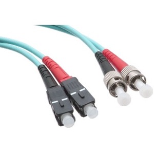 Axiom SC/ST 10G Multimode Duplex OM3 50/125 Fiber Optic Cable 8m