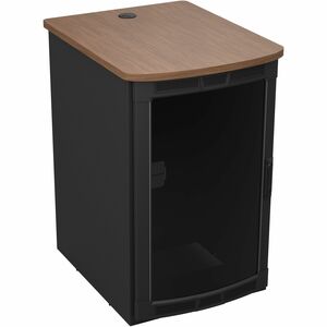 Middle Atlantic BGR Series 25RU Rolling Presentation Rack with Walnut Heights Top - 31.35in Depth