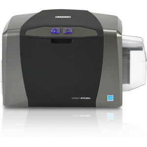 Fargo DTC1250e Single Sided Desktop Dye Sublimation/Thermal Transfer Printer - Color - Card Print - Ethernet - USB - 6 Second Mono - 16 Second Color - 300 dpi - 2.13" , 2.06" , 2.11" , 2.04" Width x 3.38" , 3.31" , 3.36" , 3.30" Length - For PC