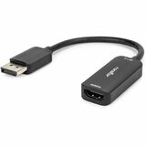 Rocstor DisplayPort to HDMI Adapter - 4K DP to HDMI Converter - UHD 4K 60Hz - 1 x 20-pin DisplayPort 1.4 Digital Audio/Video - Male - 1 x 19-pin HDMI 2.0 Digital Audio/Video - Female - 3840 x 2160 Supported - Black - 1