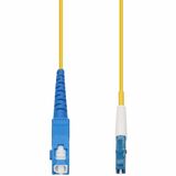 AddOn 85m SC to LC Yellow OS2 Simplex OFNR (Riser-Rated) SMF Fiber Patch Cable