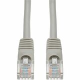 AddOn 8ft Gray CAT 6 PVC Ethernet Cable Snagless Bubble Boot RJ-45 M/M