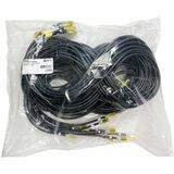 Ortronics EZ Patch Flat Pack Clarity CAT6 7FT, 12 Pack, Black
