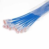 Ortronics EZ Patch™ Flat Pack Reduced Diameter CAT6A 5ft, 24 Pack, Blue