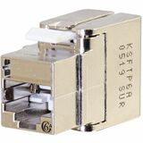 Ortronics Cat6a FTP Keystone Jack, Self Termination w/ Icon Slot for Port ID, 25 Pack