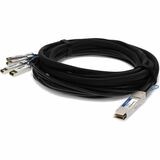 AddOn Huawei® 02310MUM Compatible TAA Compliant 40GBase-CU QSFP+ to 4xSFP+ Direct Attach Cable (Passive Twinax, 5m)
