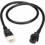 Eaton Tripp Lite Series PDU Power Cords, C15 to P-Lock C14 - Heavy-Duty, 15A, 250V, 14 AWG, 3 ft. (0.9 m), Black, 6 Pack