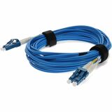 AddOn 2m LC to LC Blue OS2 Duplex OFNR (Riser-Rated) SMF Fiber Patch Cable