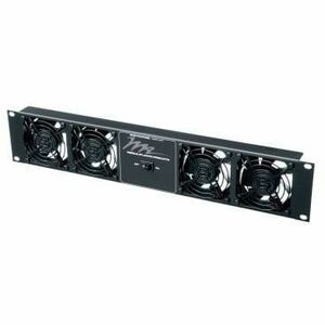 Middle Atlantic UQFP Series Ultra Quiet Fan Panel - 100 CFM Fan Panel - Black