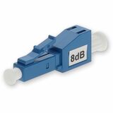 AddOn 2-Pack of 8dB fixed LC Male to LC Female OS1 SMF Simplex Fiber Attenuators